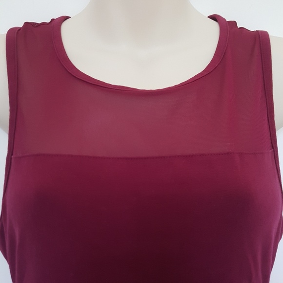Express Marron 3 Section Dress - Picture 5 of 6